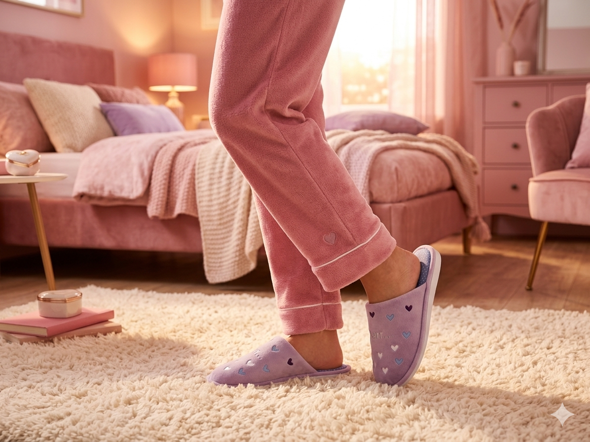 Pierre Cardin Cozy Slipper Pink