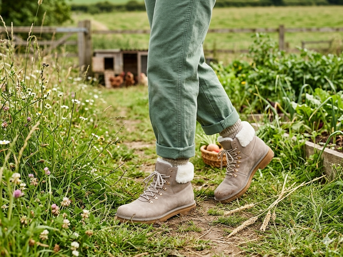 Why Saleena Fur Boot Camel