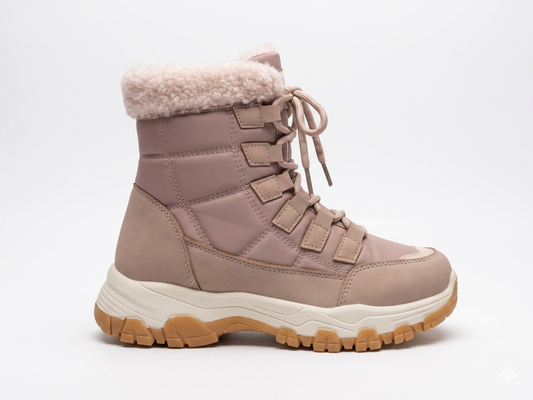 Awol Altitude Quilted Boot Pink