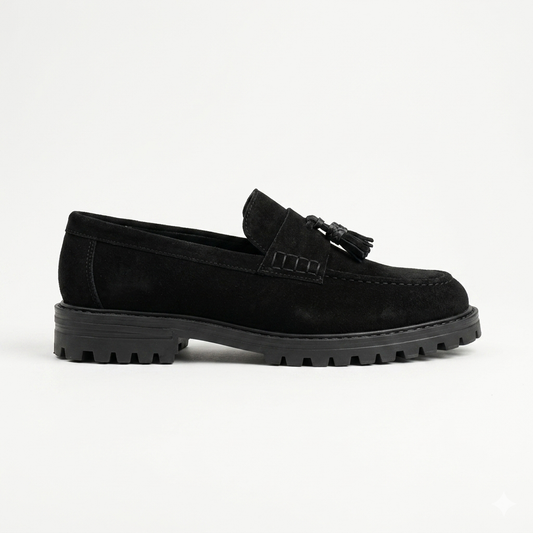 Filo Chunky Tassle Loafer Black