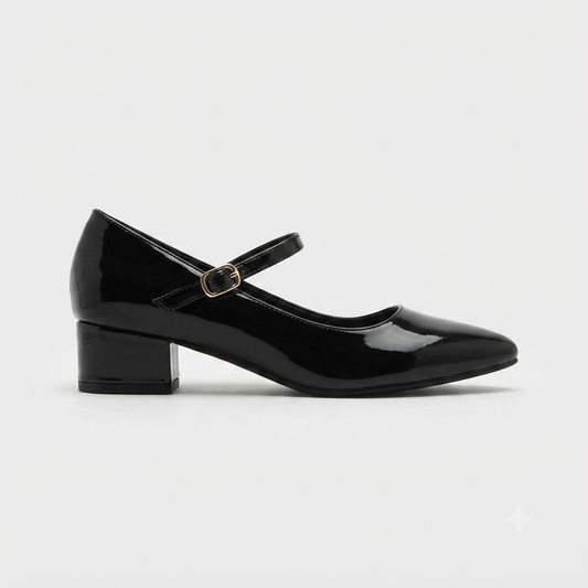 Urban Zone Patent Strap Black