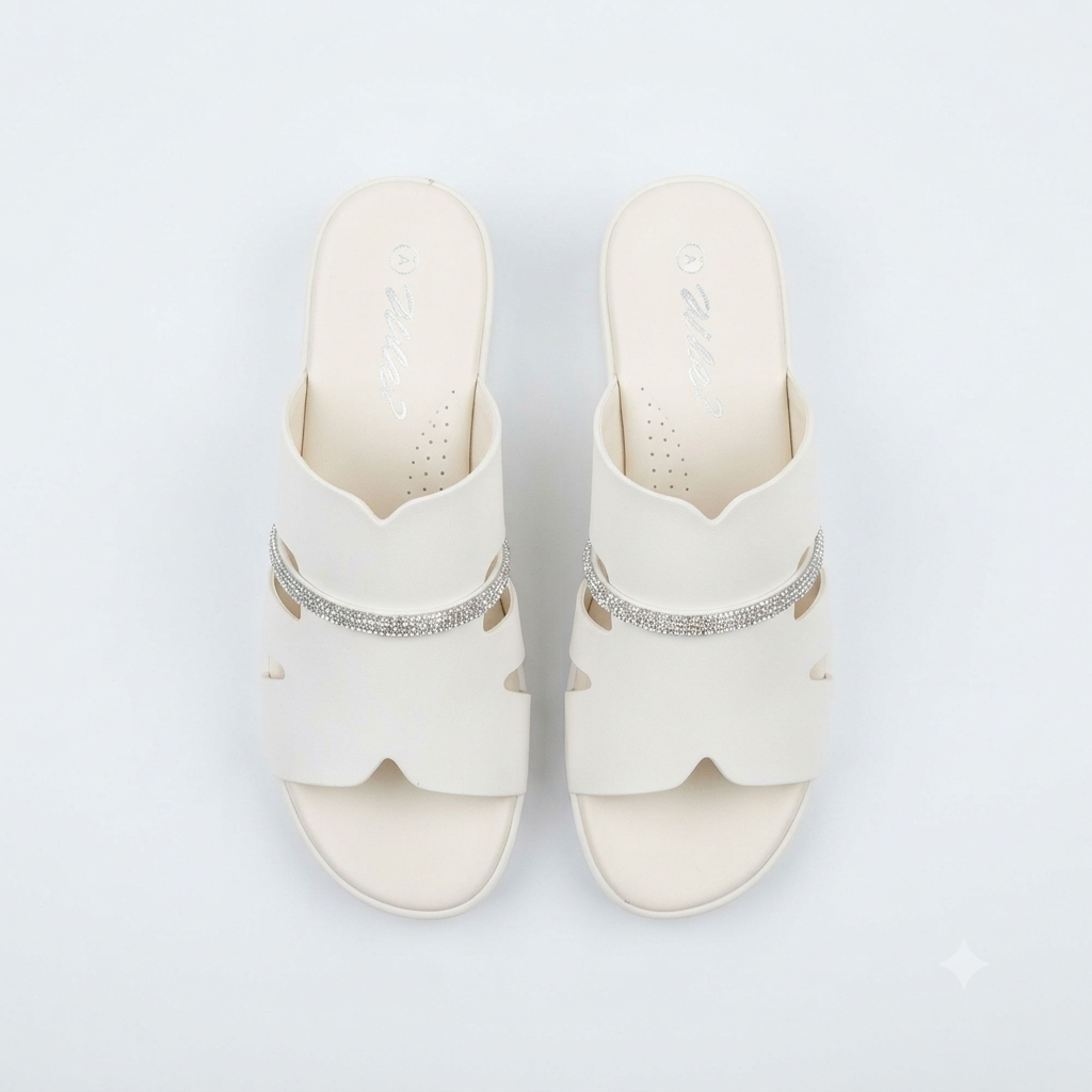 Why Valentina Wedge Sandal Cream