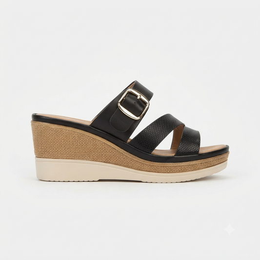 Why Manolia Wedge Black