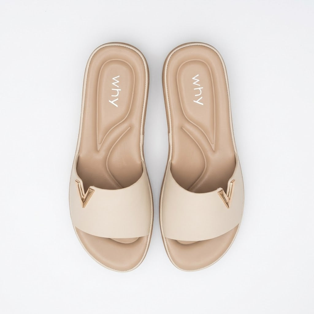 Why Comfort V slide Beige