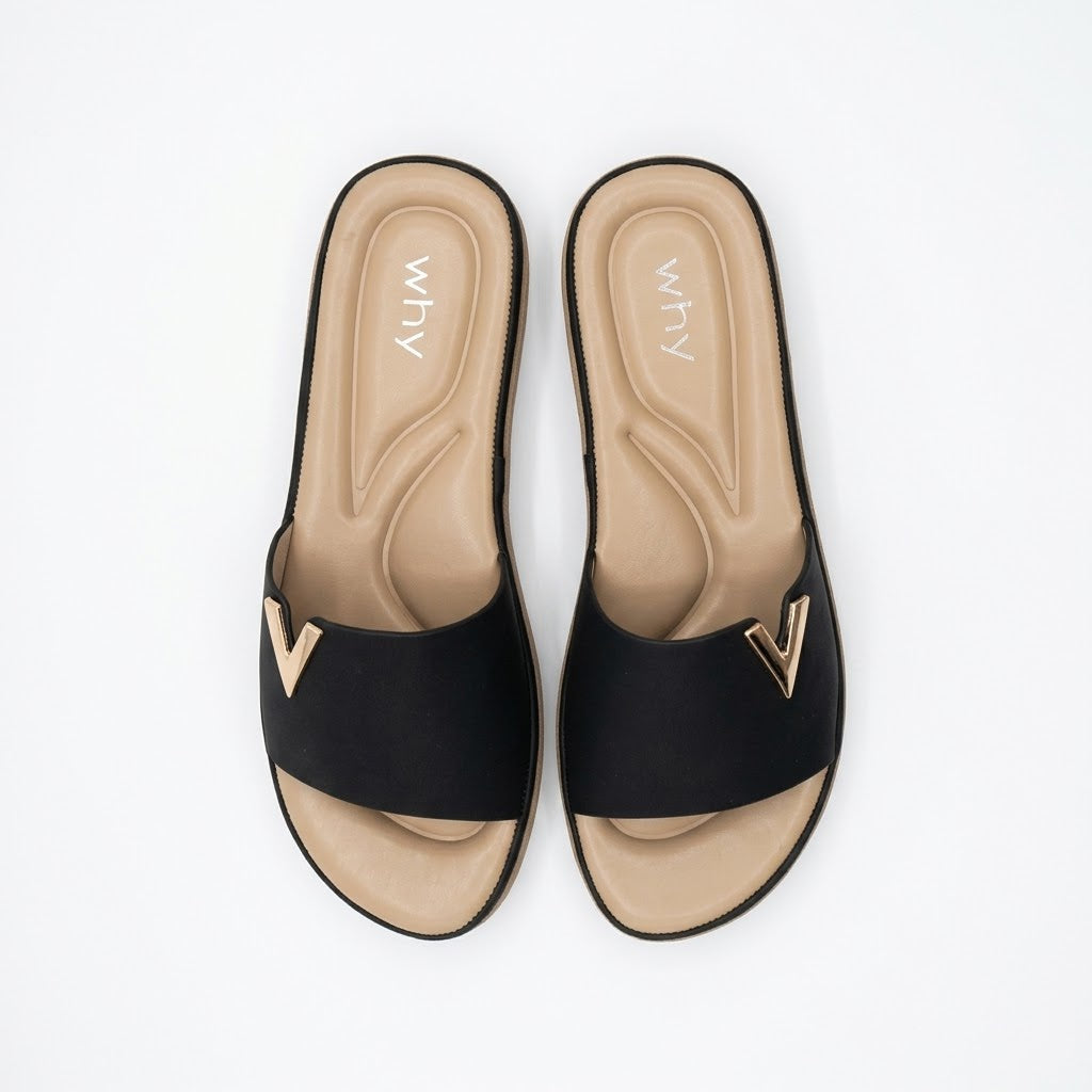 Why Comfort V slide Black