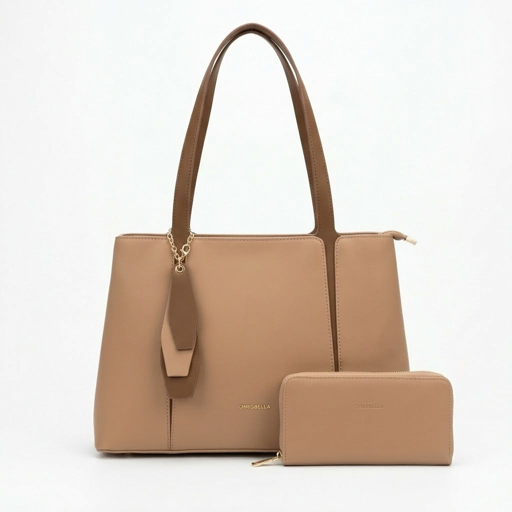 Chrisbella Camel Hand Bag