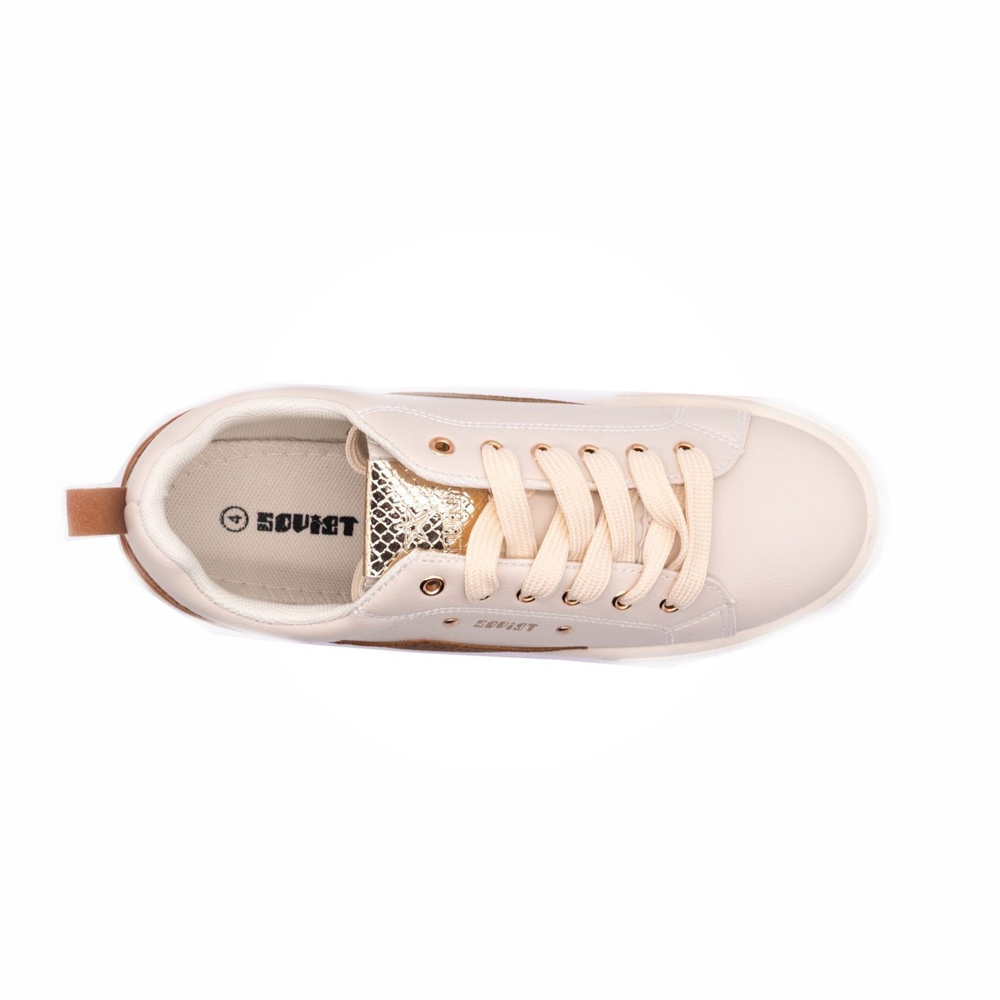 Soviet Ladies Coco Blanco Platform Sneaker Beige - Image 3