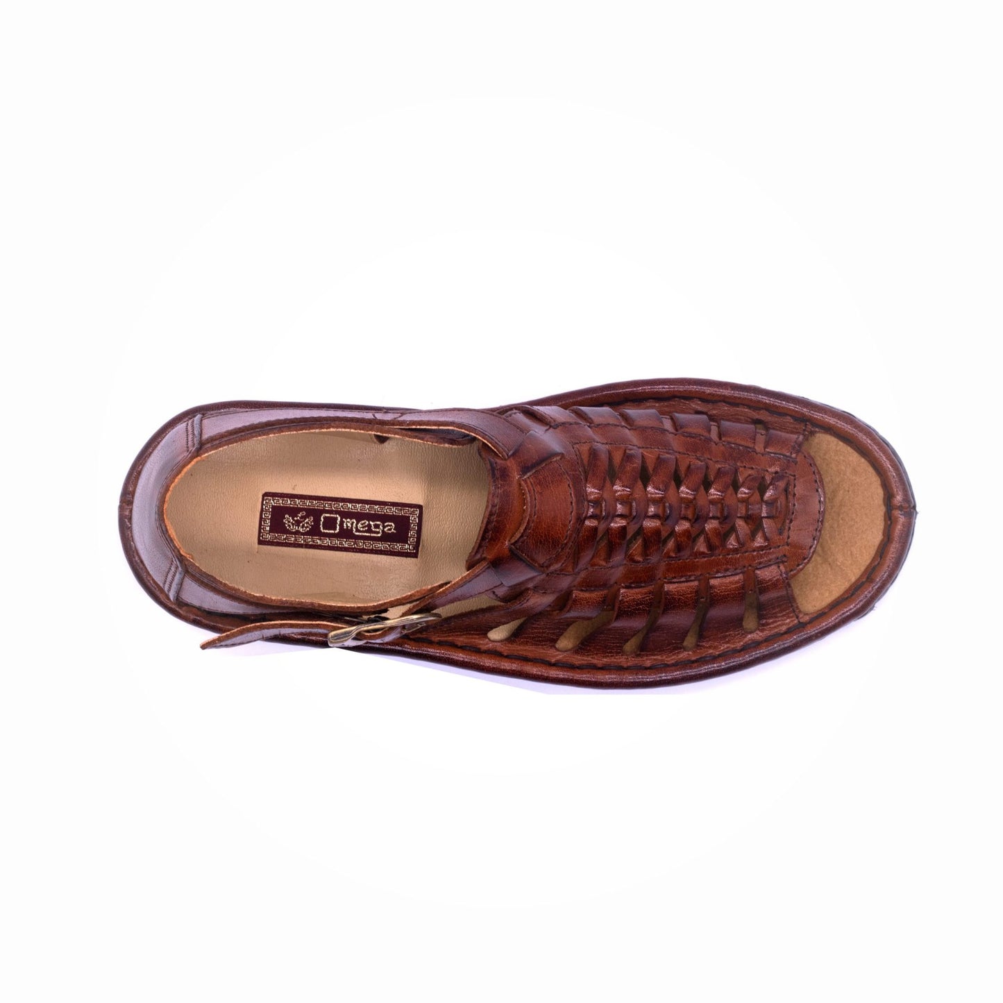 Omega Leather Sandal Tan - Image 3