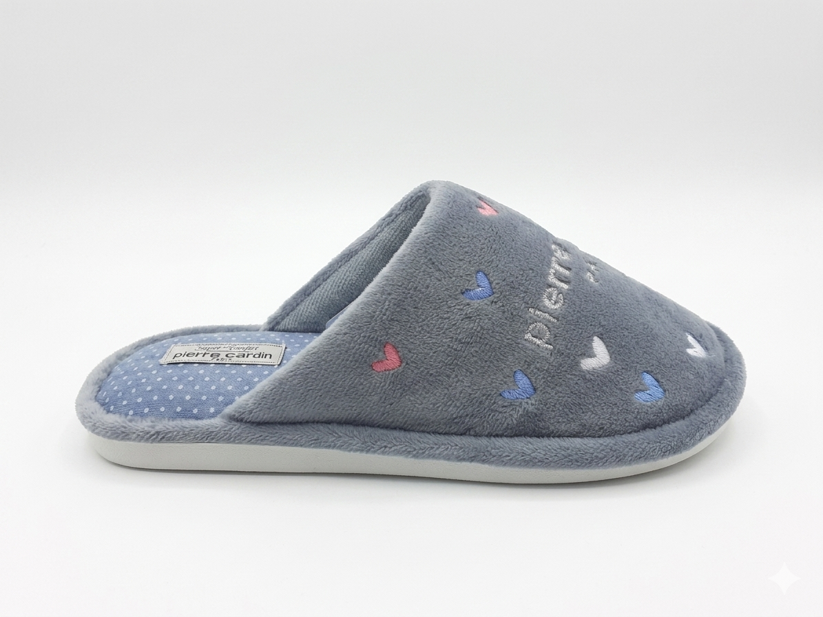 Pierre Cardin Cozy Slipper Blue