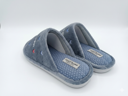 Pierre Cardin Cozy Slipper Blue