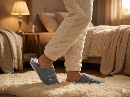 Pierre Cardin Cozy Slipper Blue