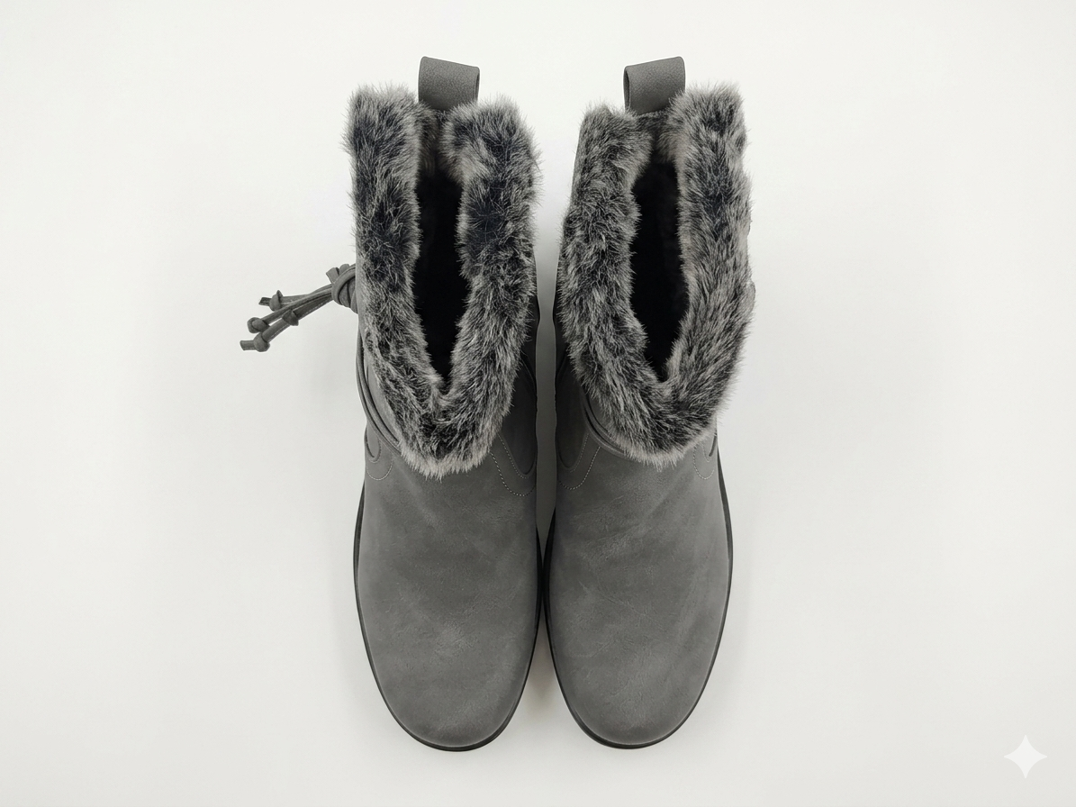 Savoy Tassle Fur Ankle Grey – Shoe Street