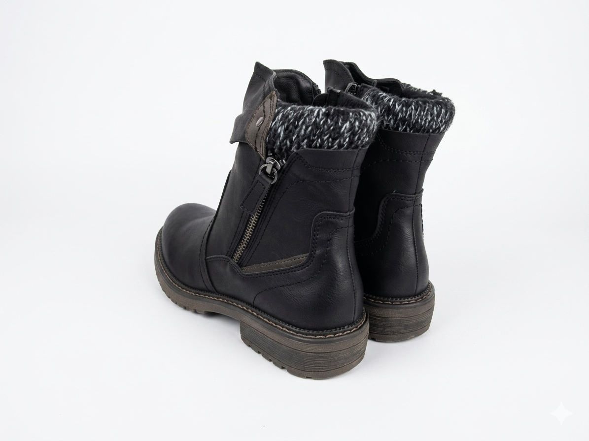 Savoy Knitted Ruched Black