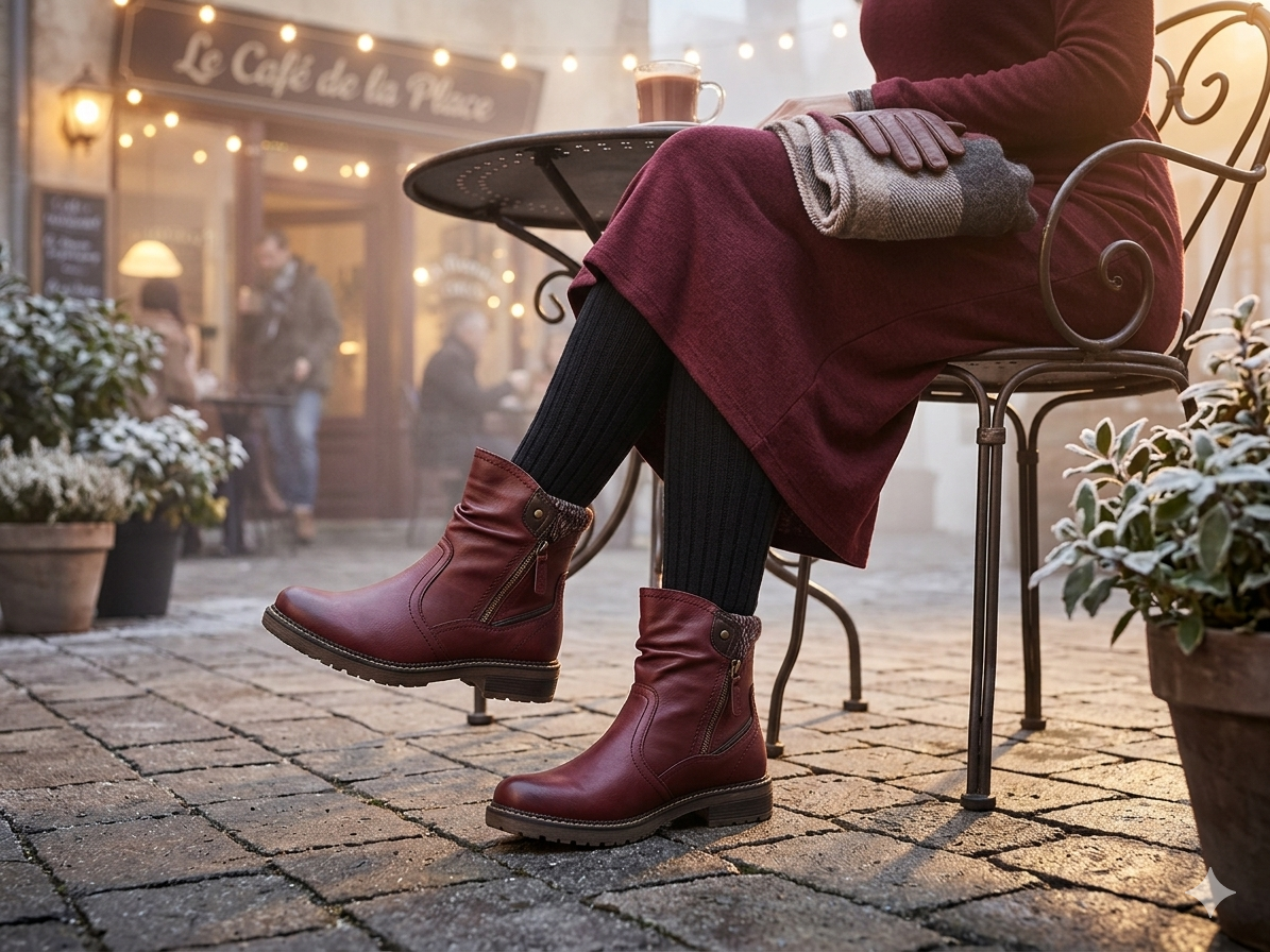 Savoy Knitted Ruched Burgundy