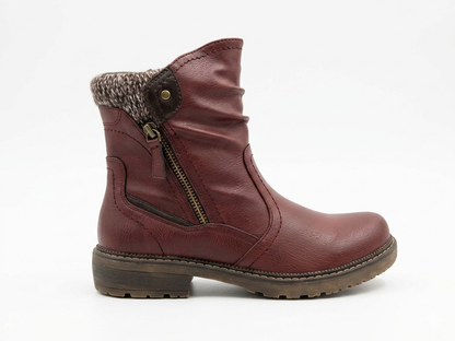 Savoy Knitted Ruched Burgundy