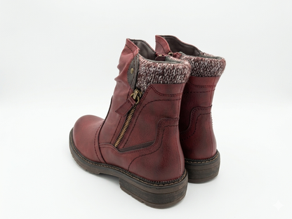 Savoy Knitted Ruched Burgundy