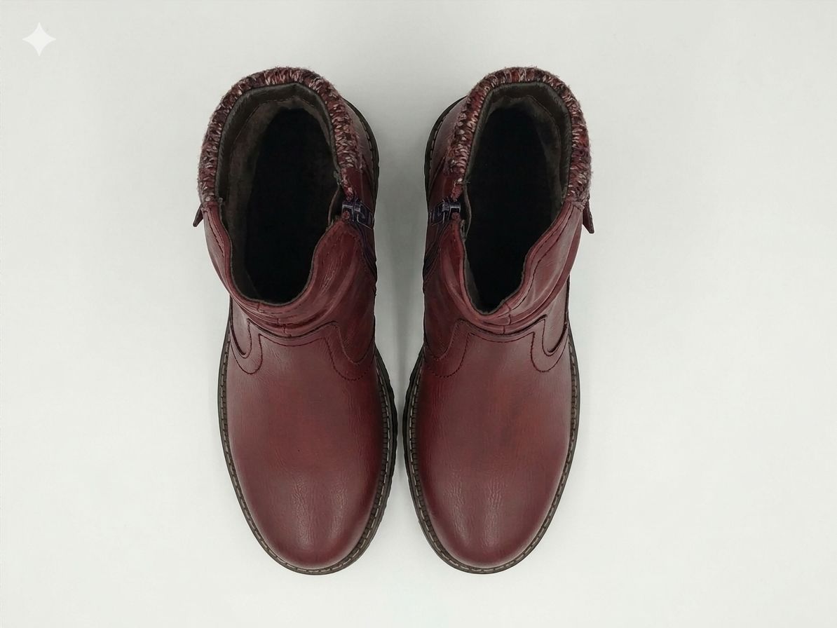 Savoy Knitted Ruched Burgundy