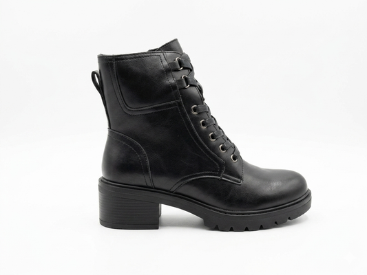 Why Lace Up Combat Boot Black