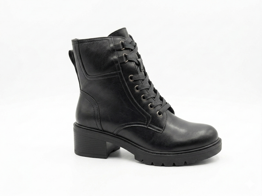 Why Lace Up Combat Boot Black