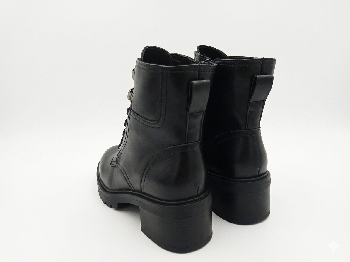 Why Lace Up Combat Boot Black