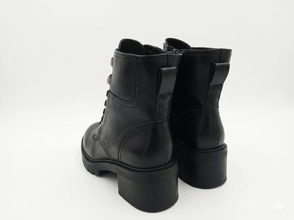 Why Lace Up Combat Boot Black