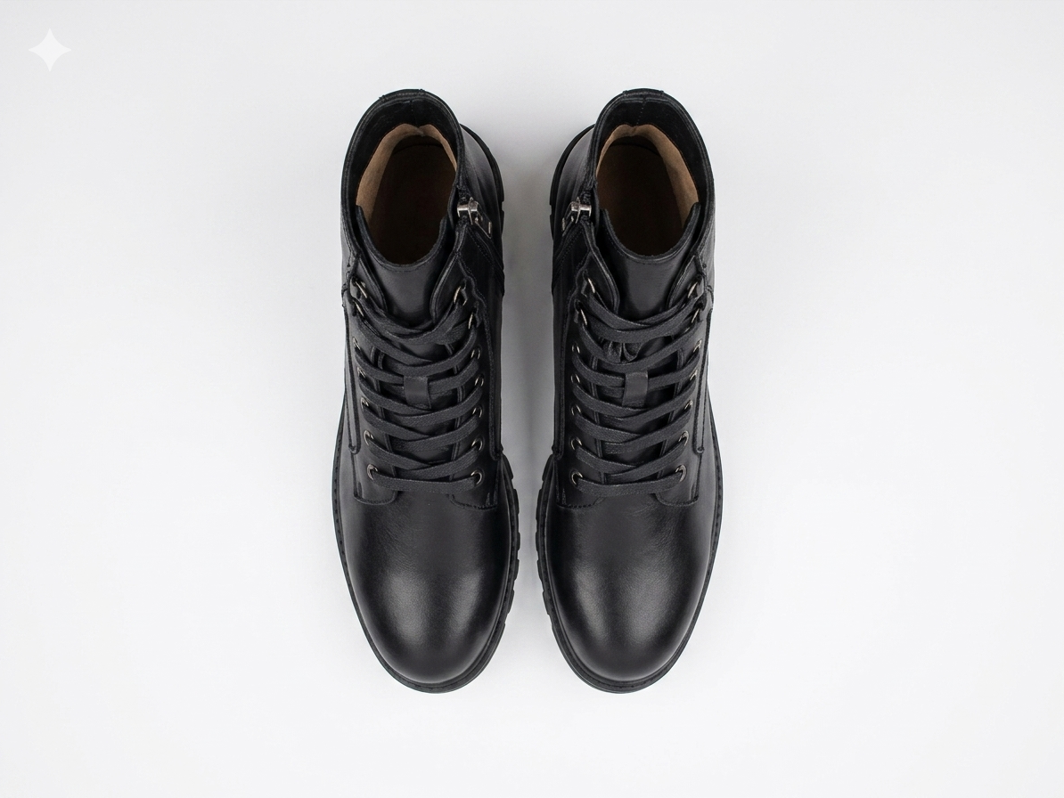 Why Lace Up Combat Boot Black