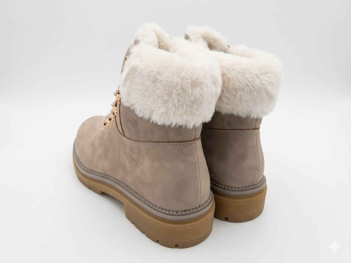 Why Saleena Fur Boot Camel