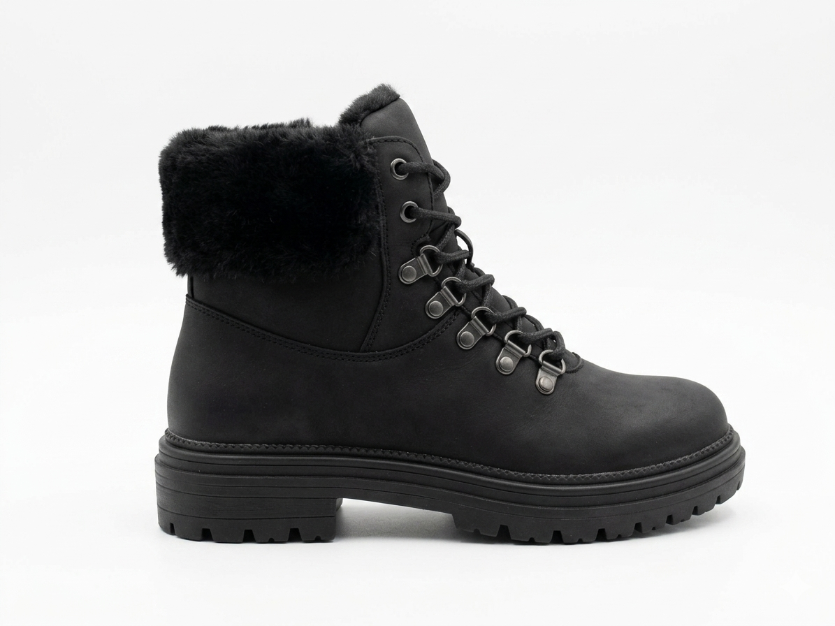 Why Saleena Fur Boot Black