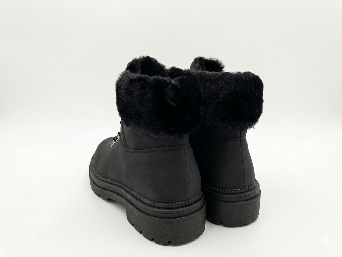 Why Saleena Fur Boot Black
