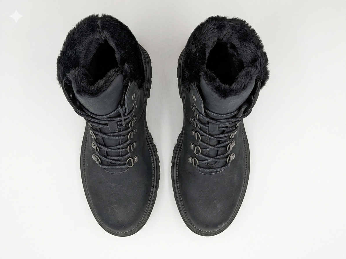 Why Saleena Fur Boot Black