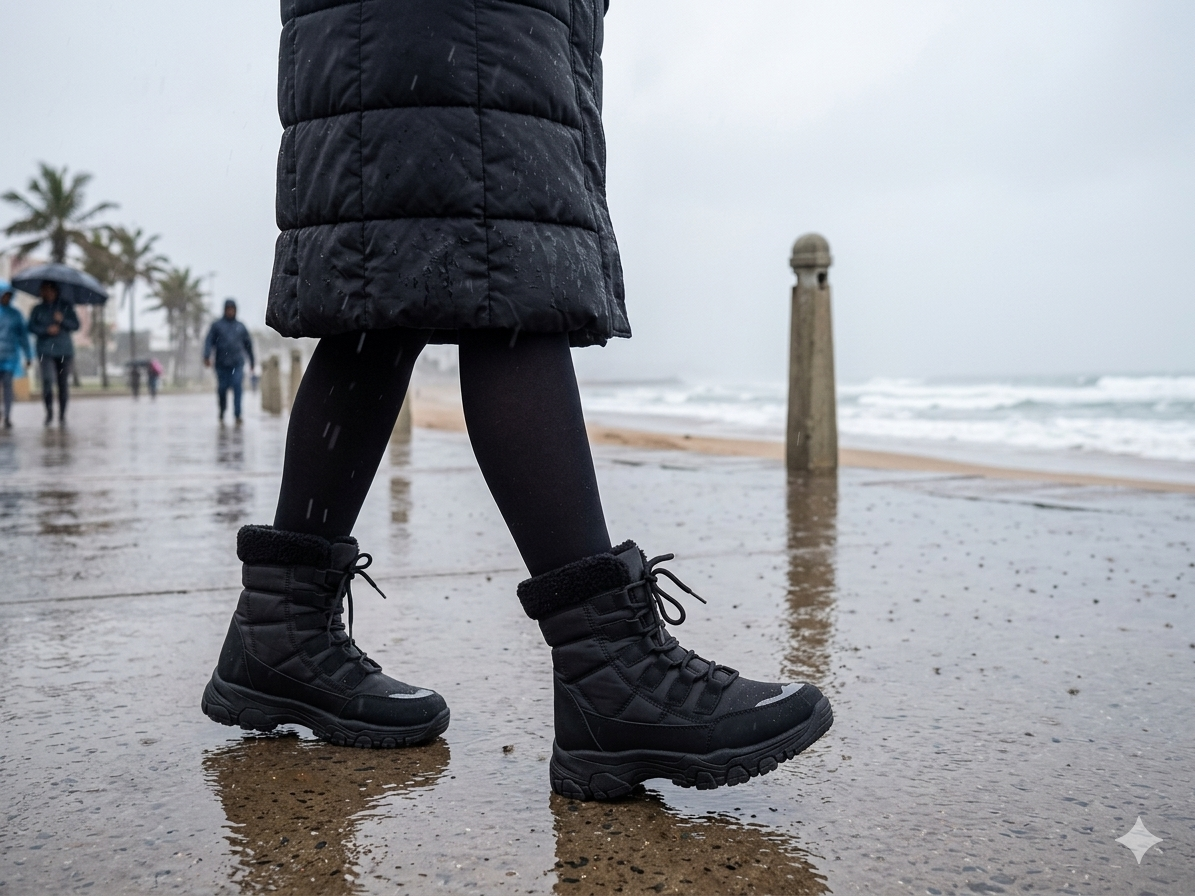 Awol Altitude Quilted Boot Black