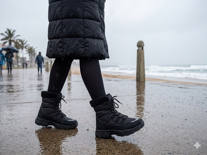 Awol Altitude Quilted Boot Black