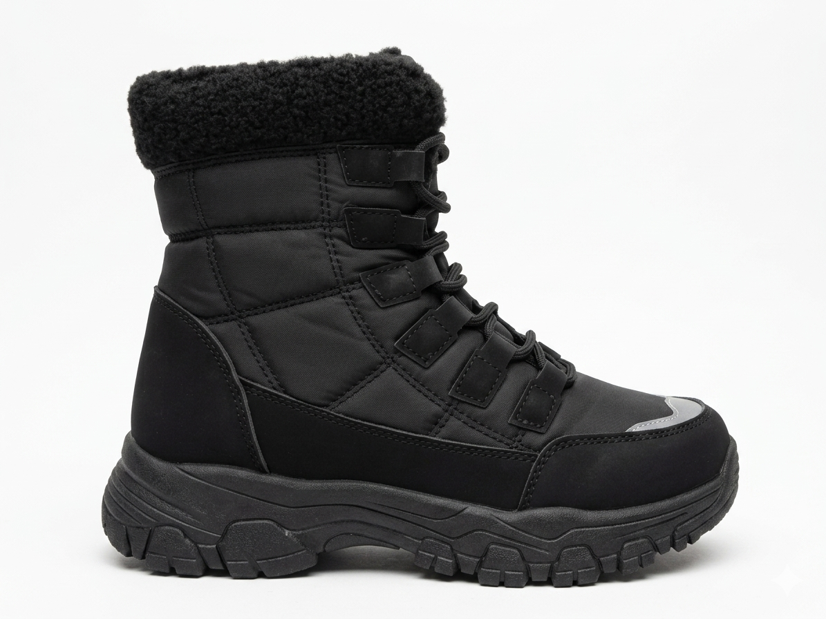 Awol Altitude Quilted Boot Black
