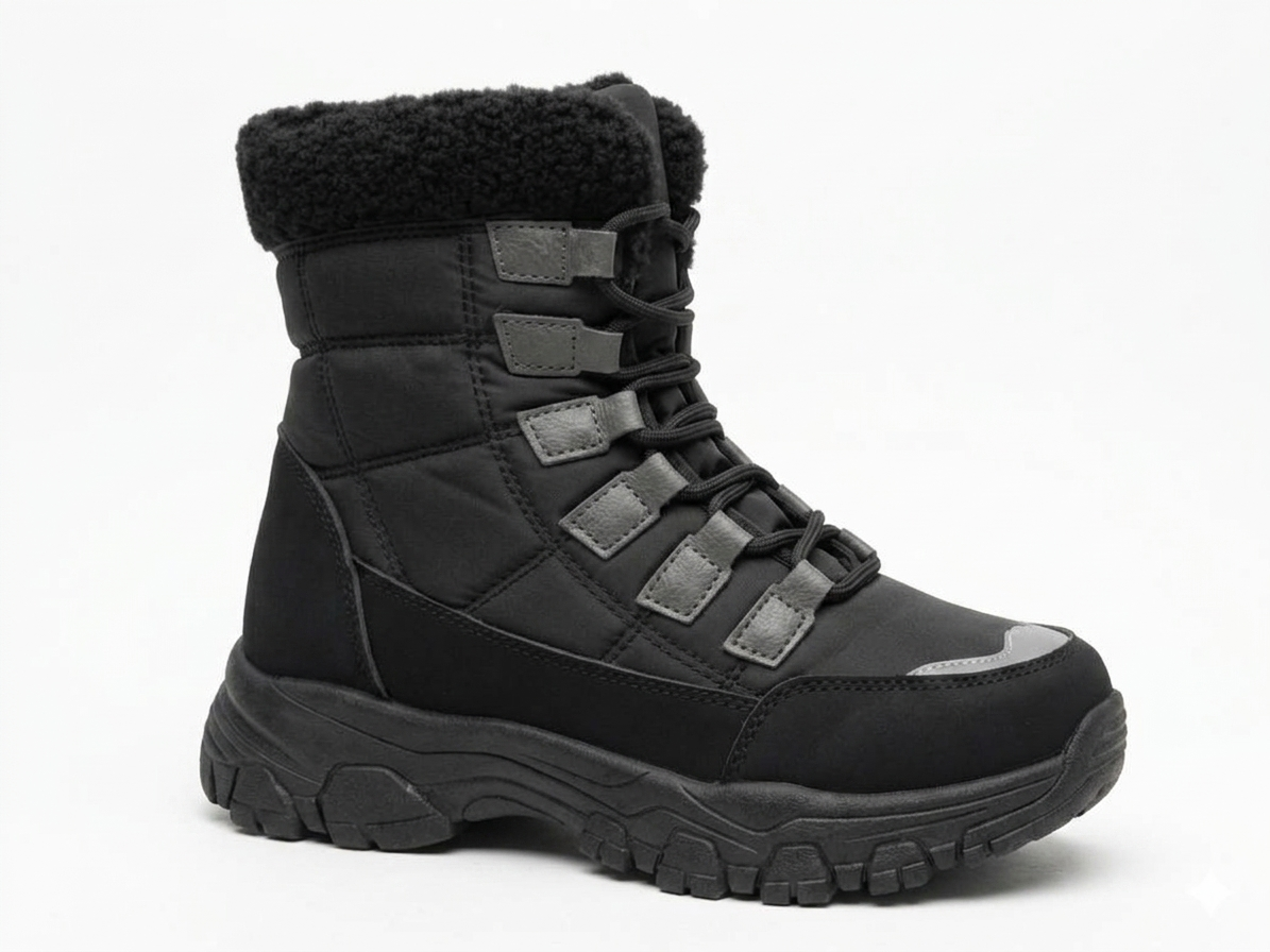 Awol Altitude Quilted Boot Black
