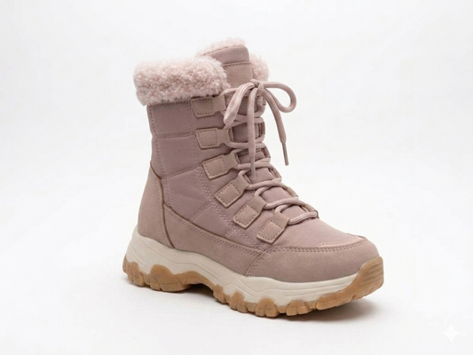 Awol Altitude Quilted Boot Pink