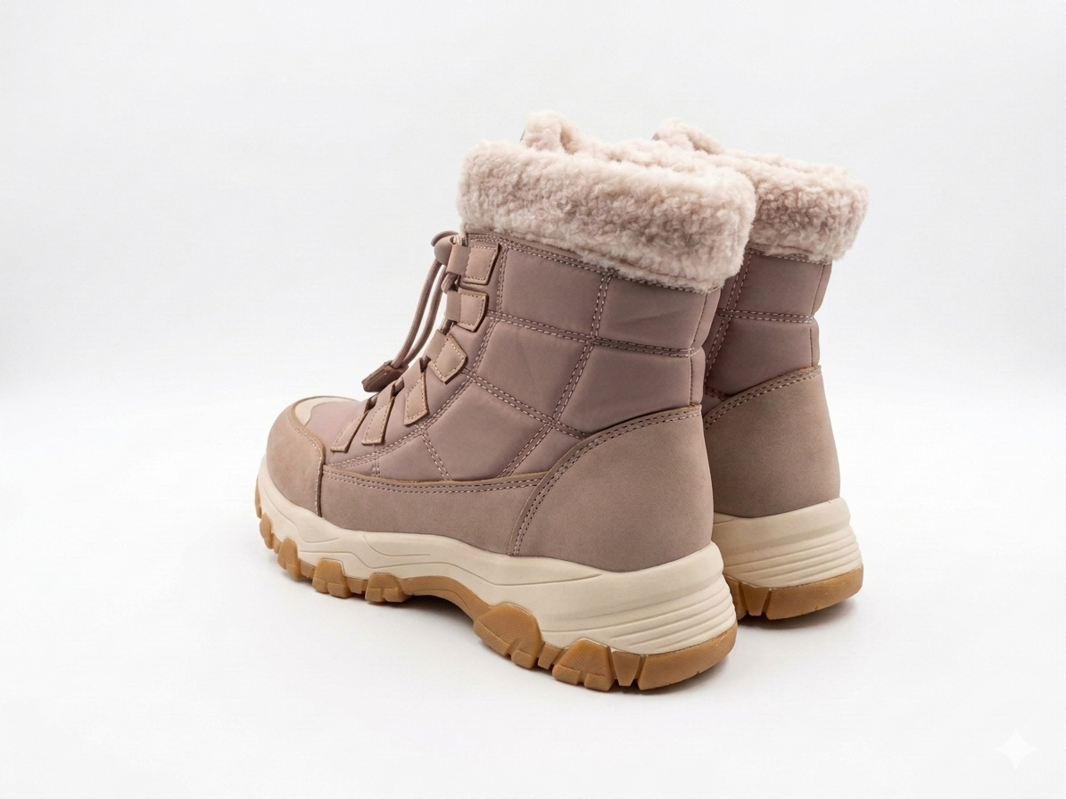 Awol Altitude Quilted Boot Pink