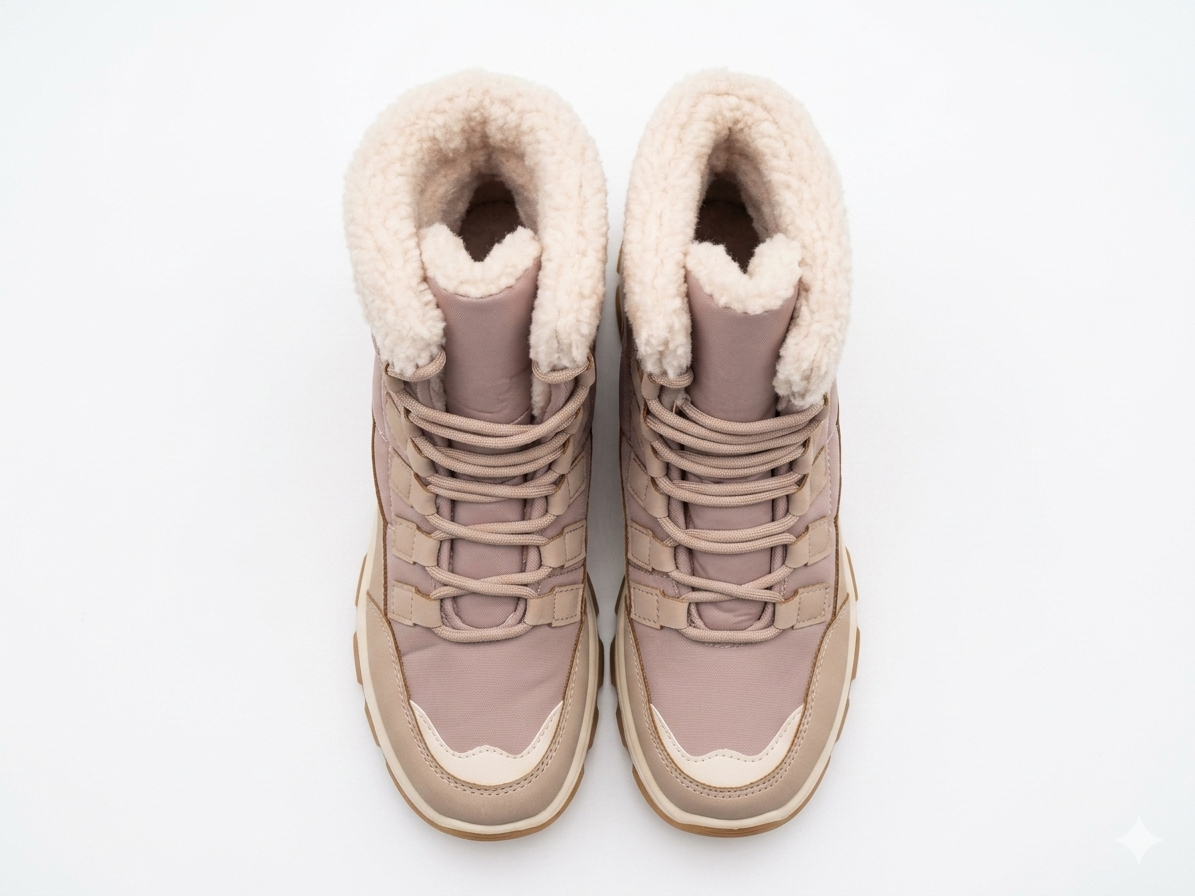 Awol Altitude Quilted Boot Pink