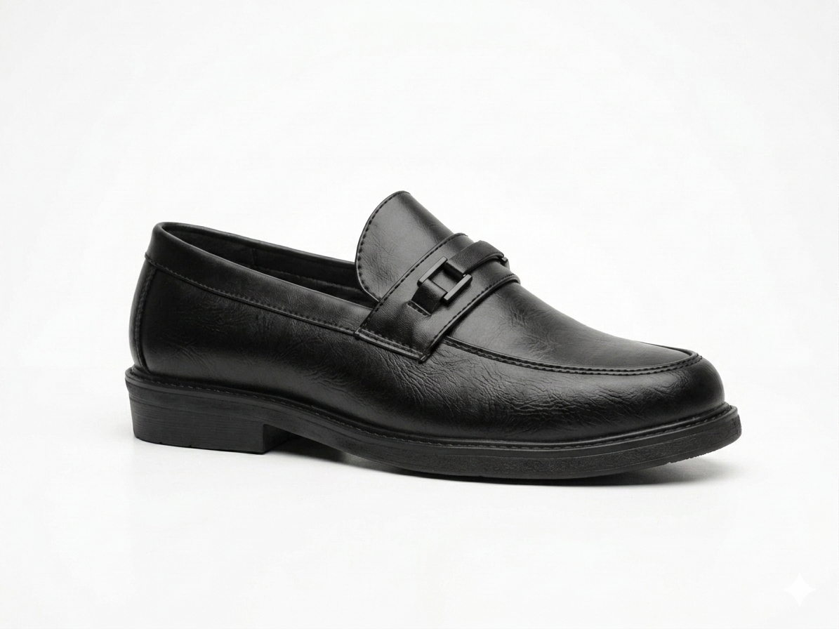 Taggd Mens Casual Loafer Black