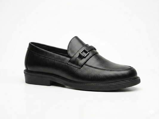 Taggd Mens Casual Loafer Black