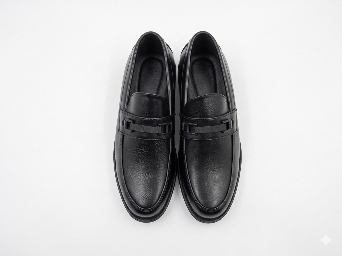 Taggd Mens Casual Loafer Black