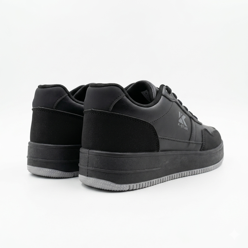 K*7 Mens Buck Sneaker Black