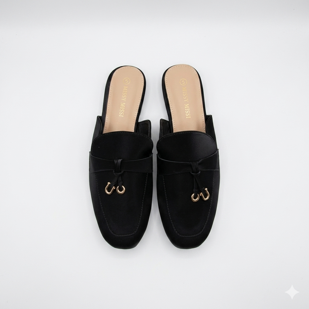 MM Hermes Mule Black