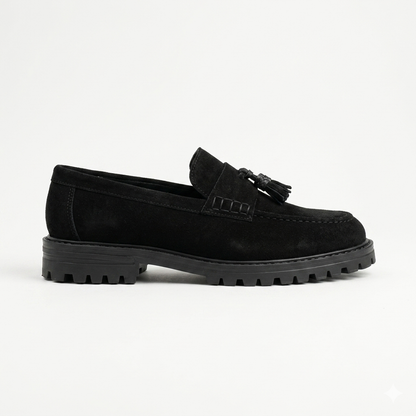 Filo Chunky Tassle Loafer Black