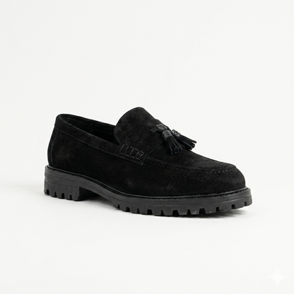 Filo Chunky Tassle Loafer Black