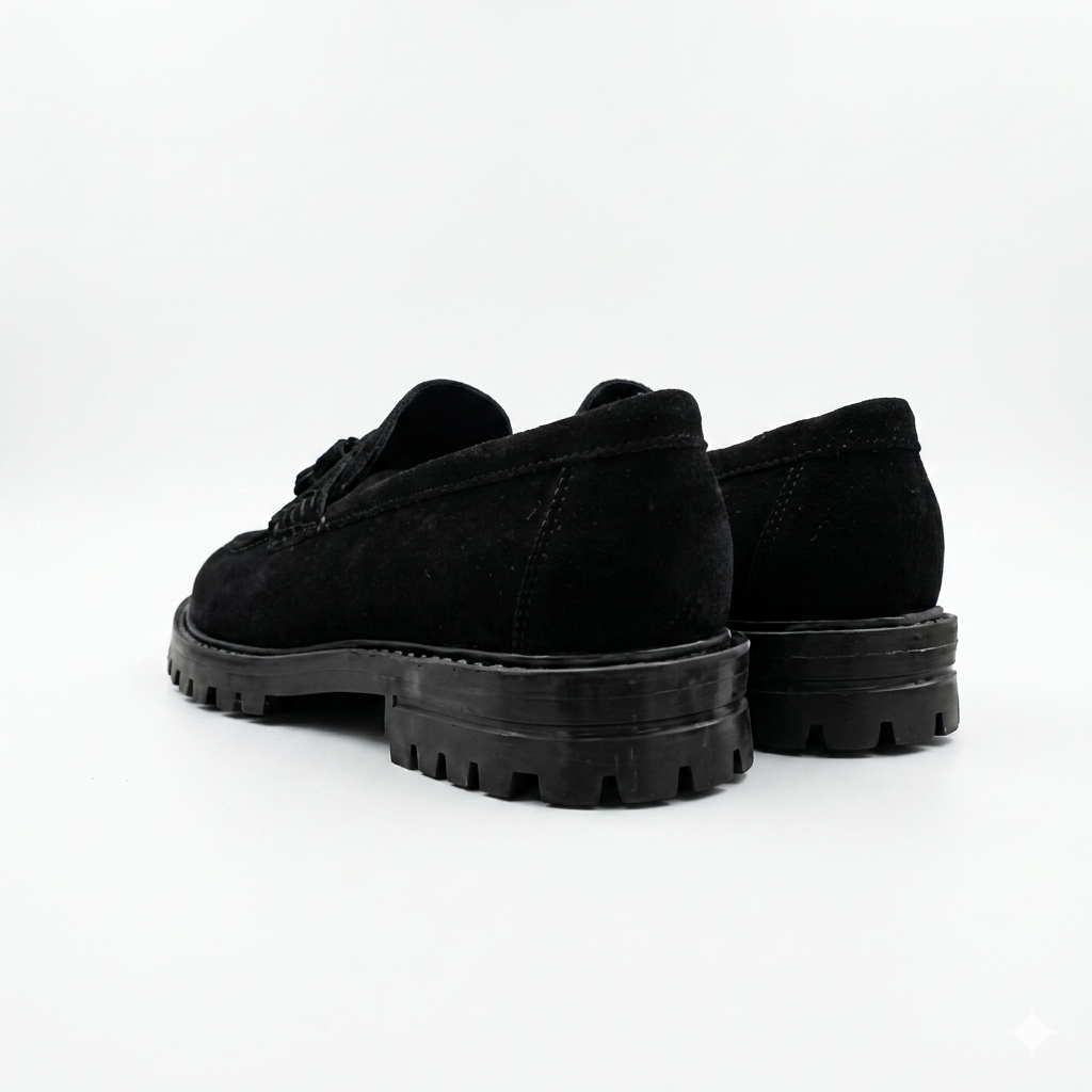 Filo Chunky Tassle Loafer Black