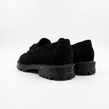 Filo Chunky Tassle Loafer Black