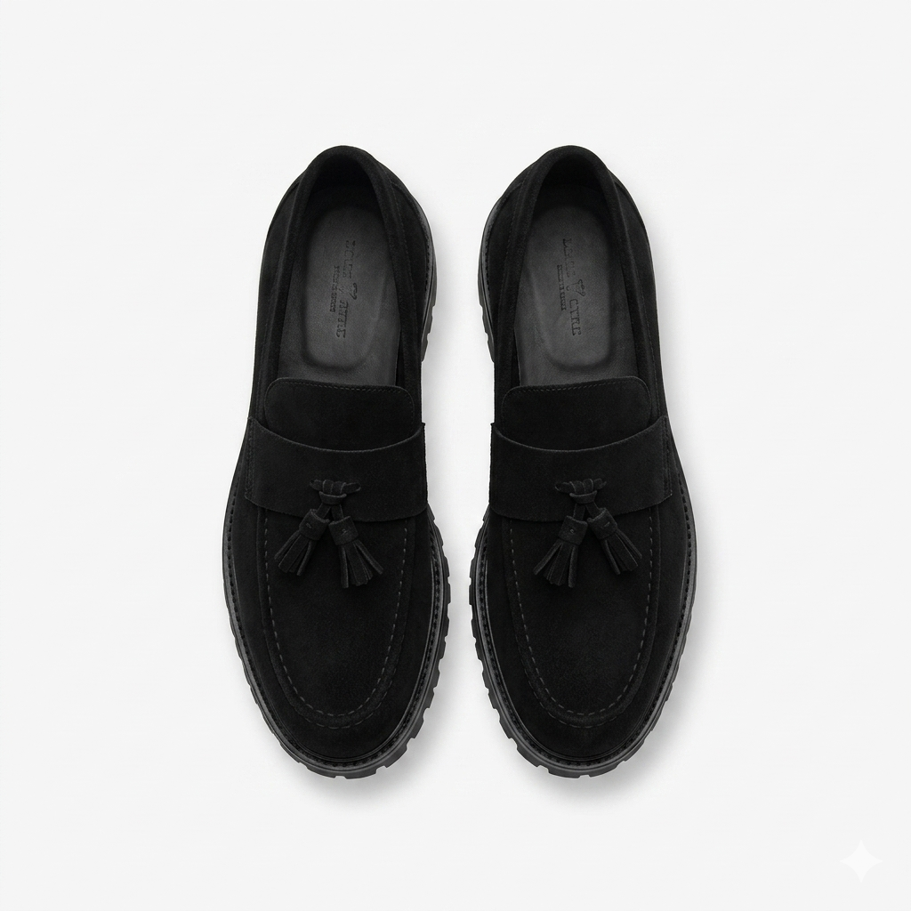 Filo Chunky Tassle Loafer Black