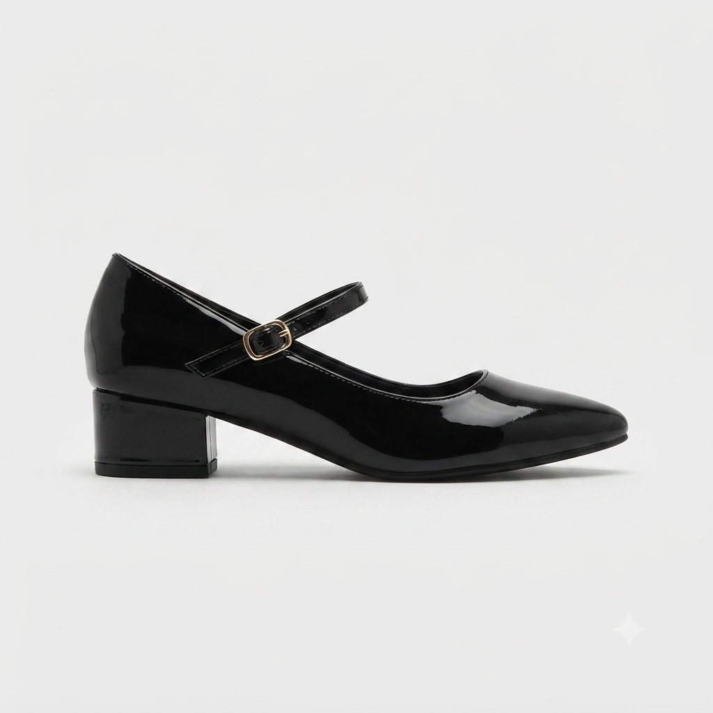 Urban Zone Patent Strap Black