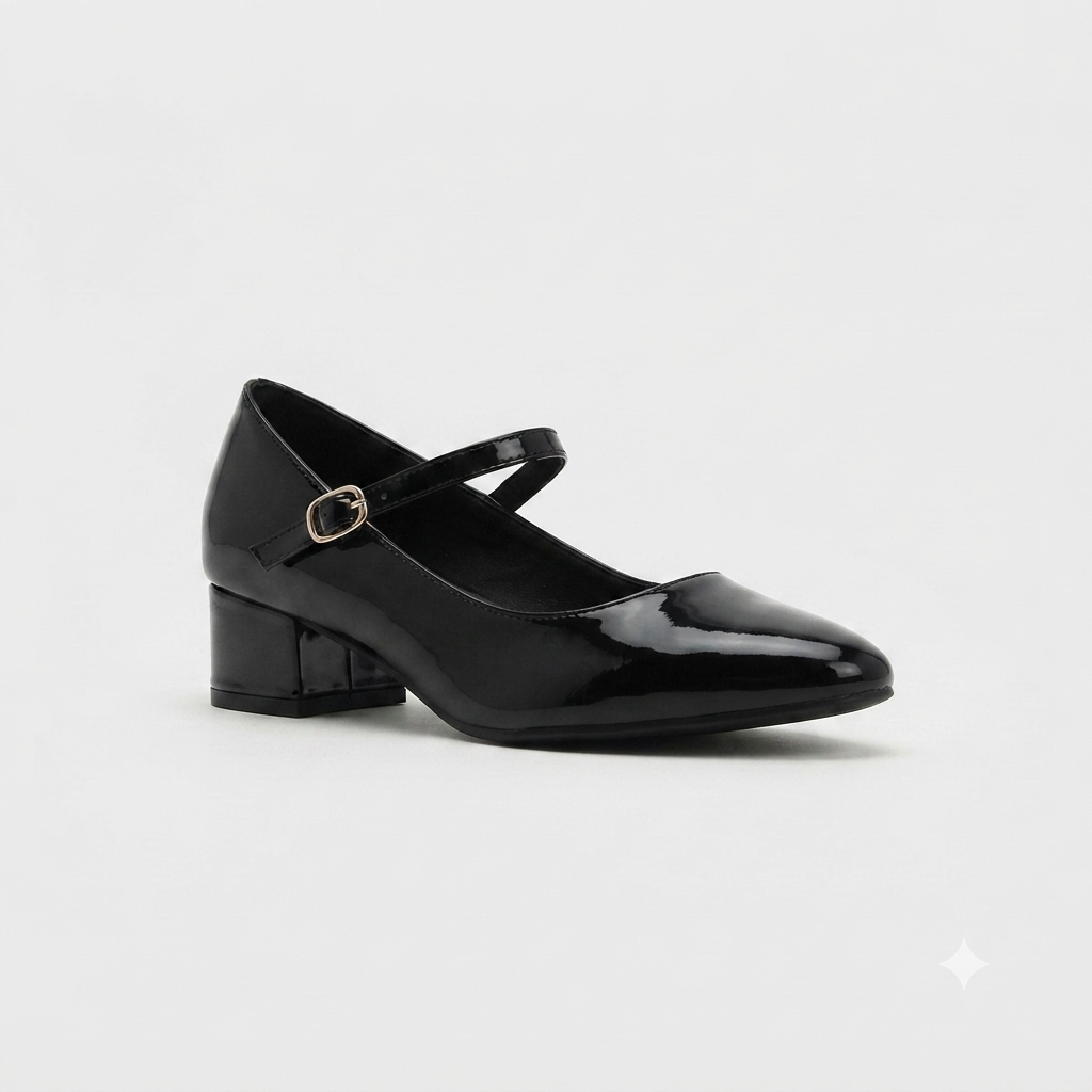 Urban Zone Patent Strap Black