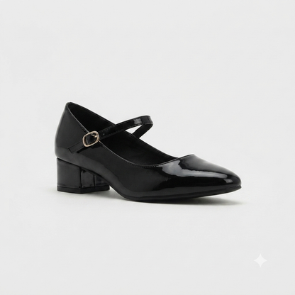 Urban Zone Patent Strap Black